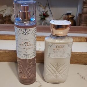 Bath & Body Works Pure Wonder Fragrance Mist and Lotion Set